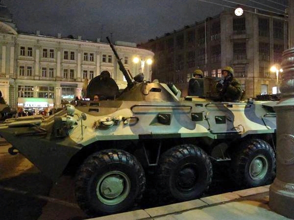 14 марта в Москву были введены танки