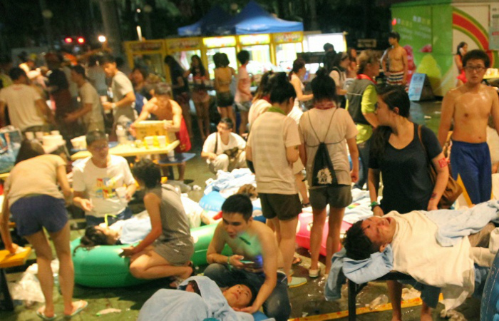 Число пострадавших в аквапарке в Тайване возросло до 519 человек