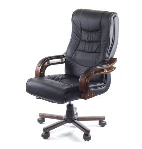 Ортопедическое офисное кресло и кресло с деревянными подлокотниками